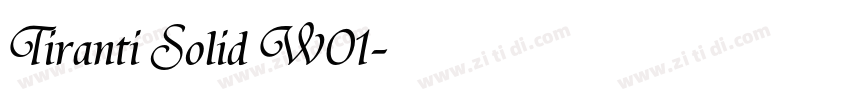 Tiranti Solid W01字体转换